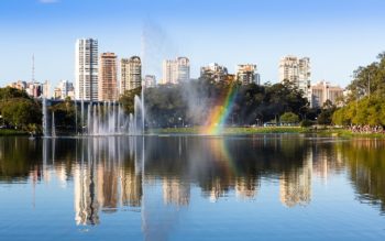 Imagem que ilustra matéria sobre os Bairros nobres de São Paulo mostra o Parque do Ibirapuera