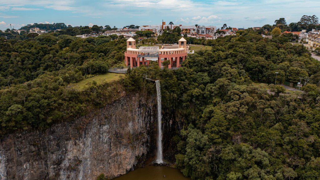Vista aérea do Parque Tanguá Curitiba.