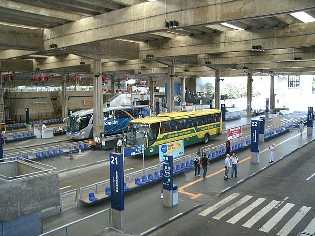 Imagem que ilustra matéria sobre o Terminal Jabaquara mostra o Terminal Rodoviário do Jabaquara