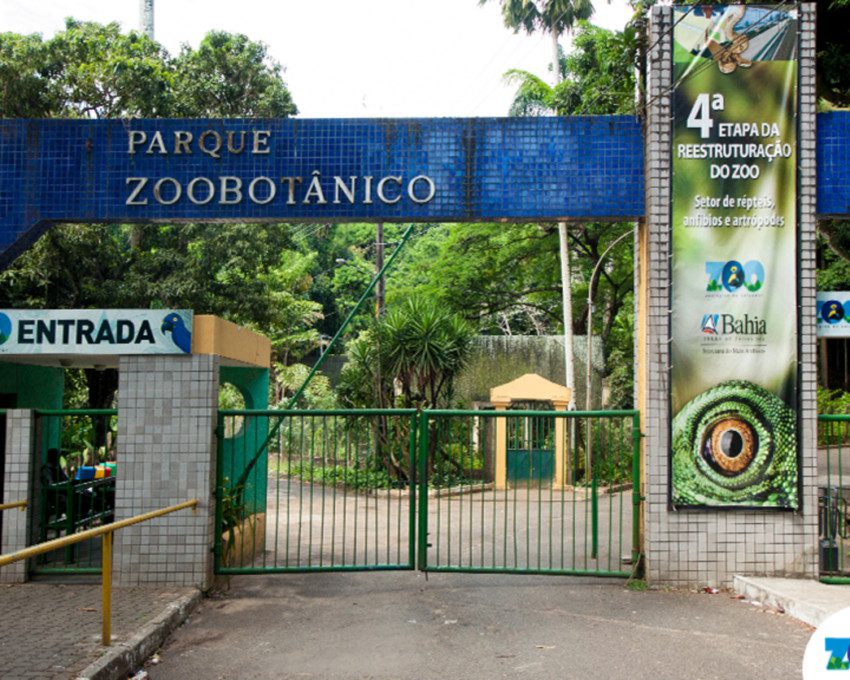 Fachada do Zoológico de Salvador.