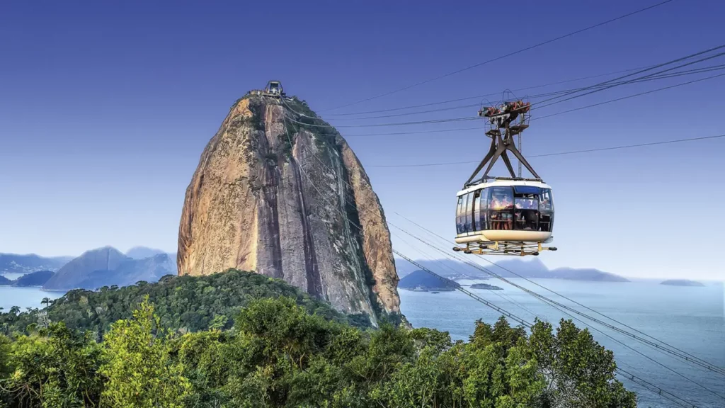 Morro da Urca no Rio de Janeiro.