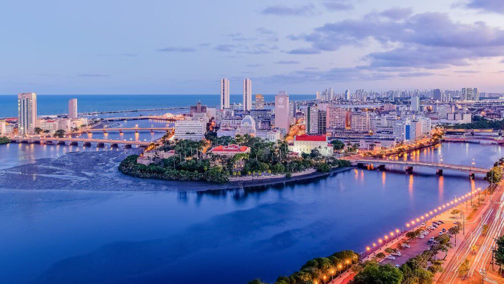 Vista panorâmica da cidade de Recife.