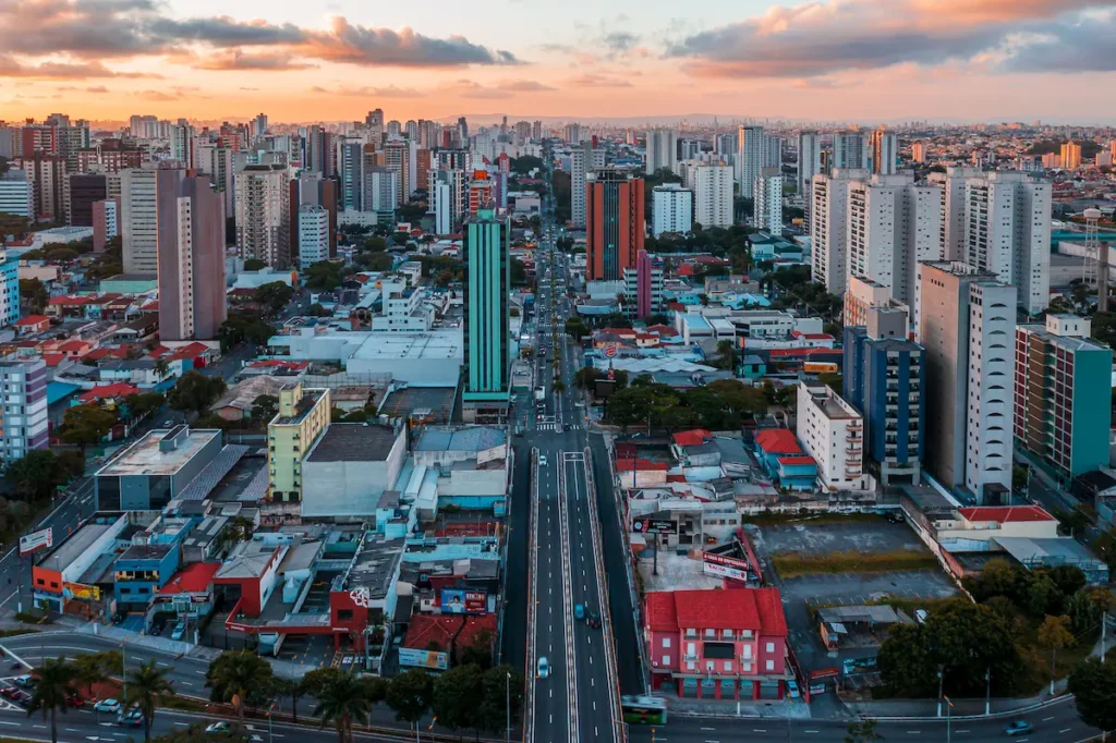 Imagem aérea da cidade de Santo André.