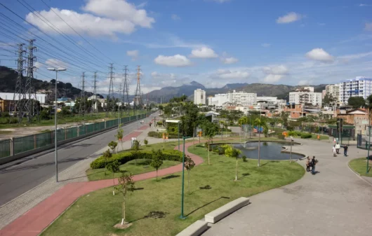 Foto que ilustra matéria sobre o Subúrbio do Rio de Janeiro mostra uma panorâmica do Parque de Madureira
