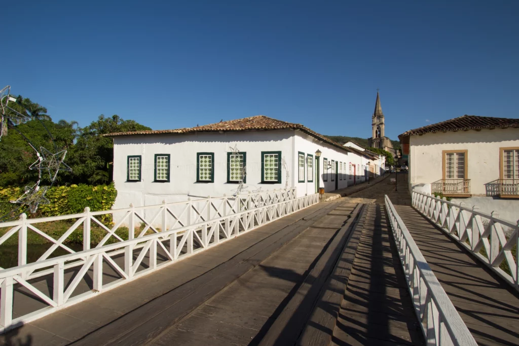 Imagem de uma casa antiga no centro histórico da cidade de Goiás