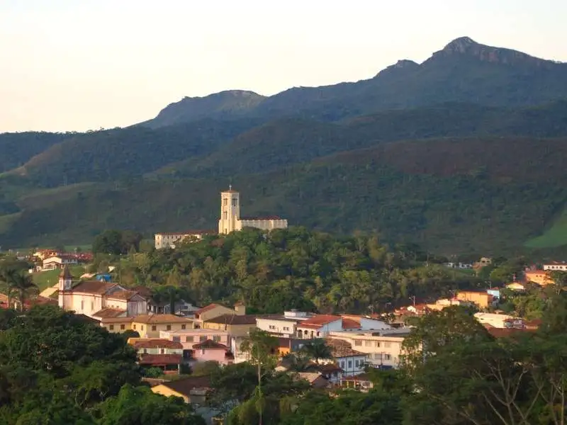 Imagem da vista aérea de Conceição do Mato Dentro, em Minas Gerais