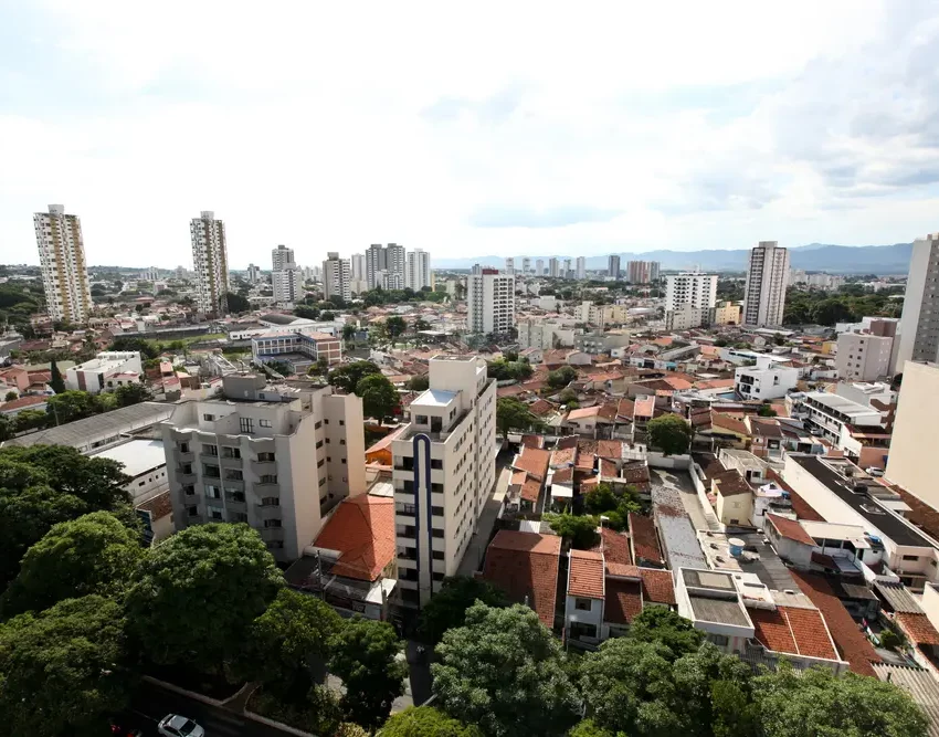 Foto que ilustra matéria sobre os melhores bairros de Taubaté mostra uma vista aérea da cidade (Foto: Shutterstock)